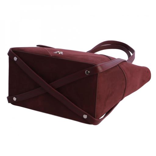 Bolso shopper don algodón burdeos RI7800 055 [6]