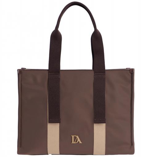 Bolso shopper don algodón marrón RI7804 051 [0]