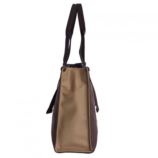 Bolso shopper don algodón marrón RI7804 051 [4]