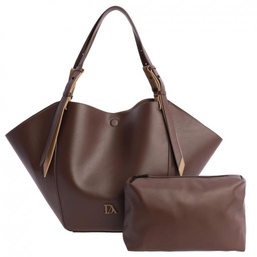 Bolso shopper don algodón marrón RI7817 051 [2]