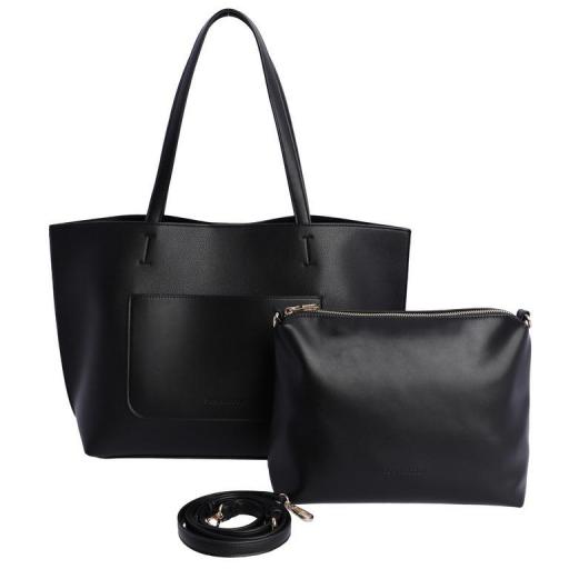 Bolso shopper don algodón negro RV7809 001 [0]