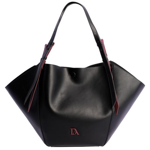 Bolso shopper don algodón negro RI7817 001