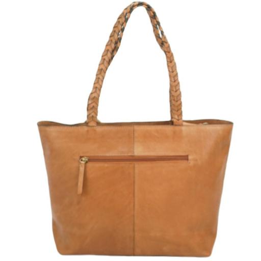 Bolso shopper piel natural cuero 412812 CU [1]