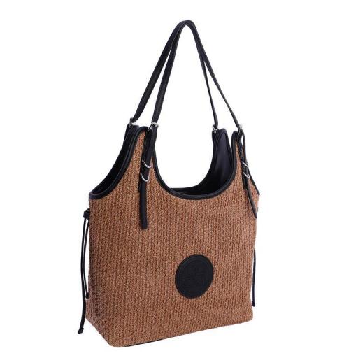 Bolso shopper rafia amichi para mujer SV5306
