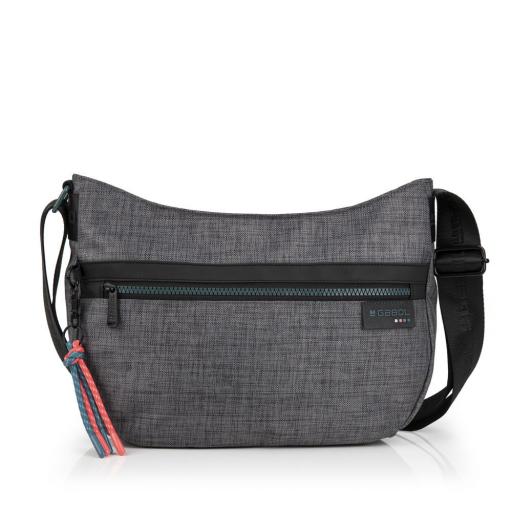 Bolso tipo gondola gabol shani gris 604012
