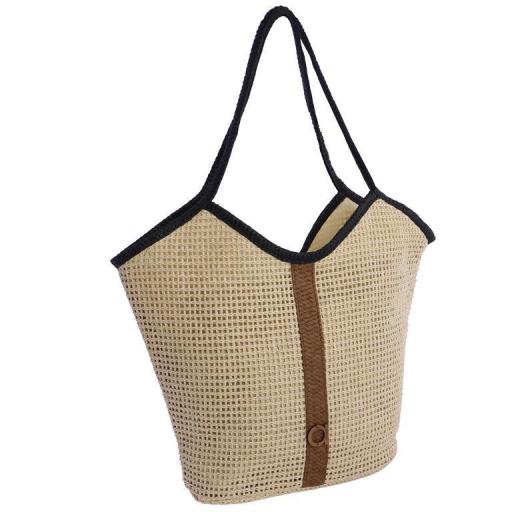 Bolso tipo shopper amichi en rafia SV6438 [0]