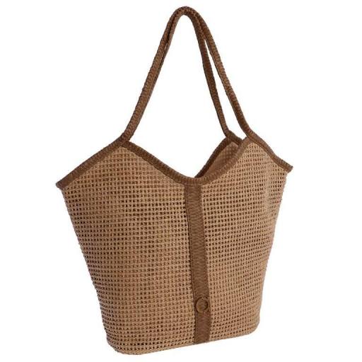 Bolso tipo shopper amichi en rafia SV6438 [2]