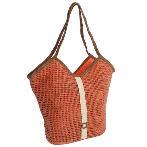 Bolso tipo shopper amichi en rafia SV6438 [1]