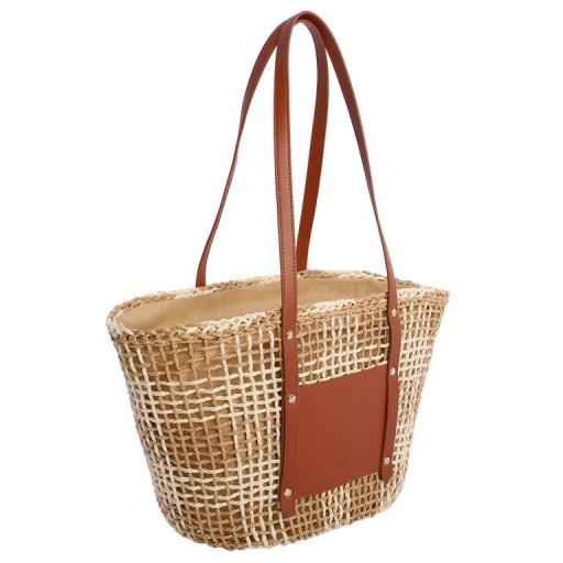 Bolso tipo shopper amichi en rafia SV7001 [1]