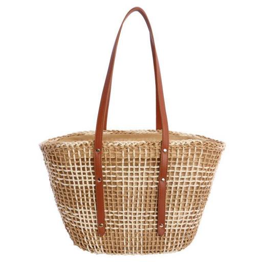 Bolso tipo shopper amichi en rafia SV7001 [3]