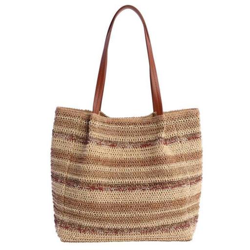 Bolso tipo shopper amichi en rafia SV7002 [2]