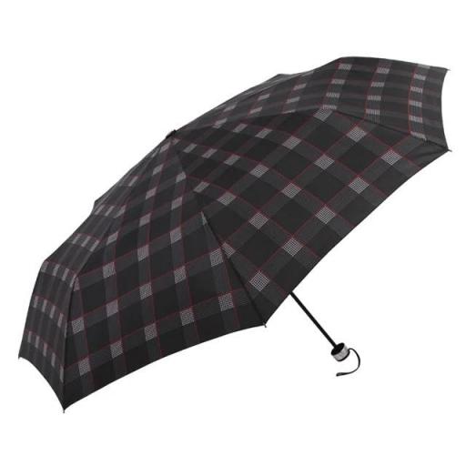 Paraguas vogue golf plegable manual 124 cm. negro cuadros grises .jpg [0]