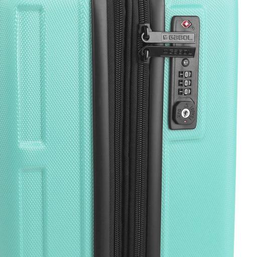 Maleta cabina 55 cm. 4 ruedas gabol advance verde menta 124222 045 [5]