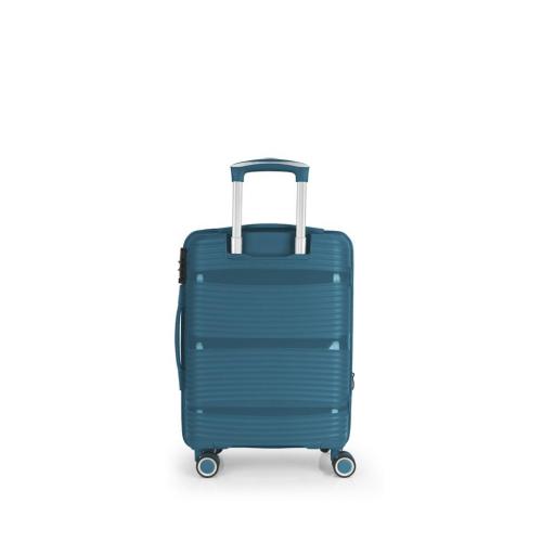 Maleta cabina 55 cm. 4 ruedas gabol akane azul turquesa 122422 018 [2]