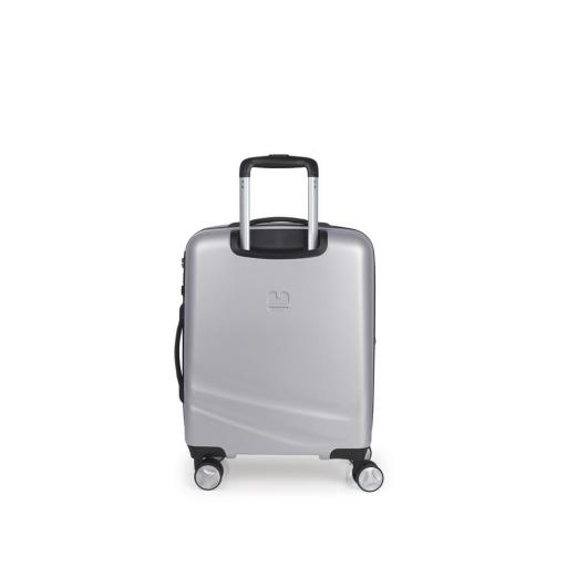 Maleta cabina 55 cm. 4 ruedas gabol aries plata 123722 022 [2]