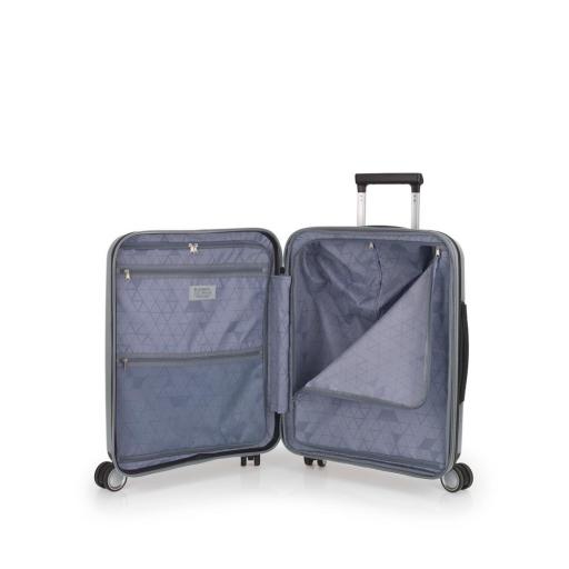 Maleta cabina 55 cm. 4 ruedas gabol brooklyn plata 123922 022 [4]