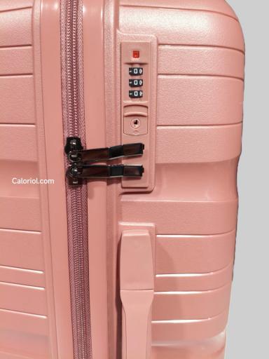 Maleta mediana 66 cm. 4 ruedas, tsa, rosa A00365 RO [2]