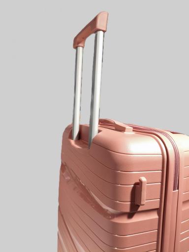 Maleta mediana 66 cm. 4 ruedas, tsa, rosa A00365 RO [5]