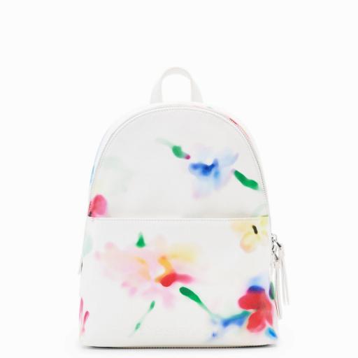 Mochila desigual liquid flower mombasa mini blanca 24SAKP14 1 [1]