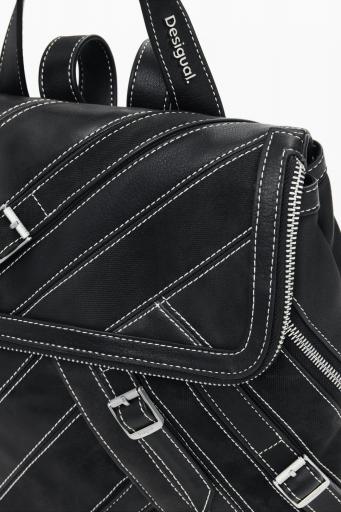Mochila desigual patch hebillas negro 25WAXP90 2 [4]