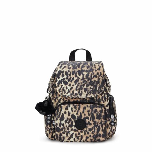 Mochila kipling city zip mini Wild Leopard I3735 6JP [0]