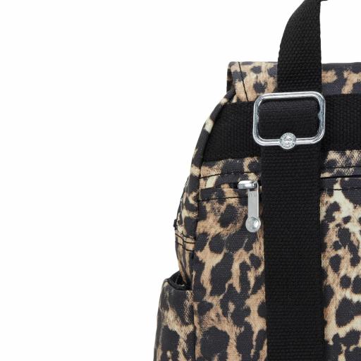 Mochila kipling city zip mini Wild Leopard I3735 6JP [5]