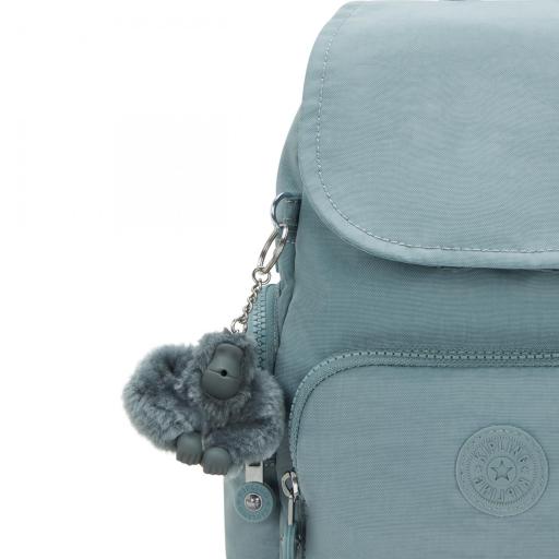 Mochila kipling city zip mini relaxed grey I6046 3NL [4]