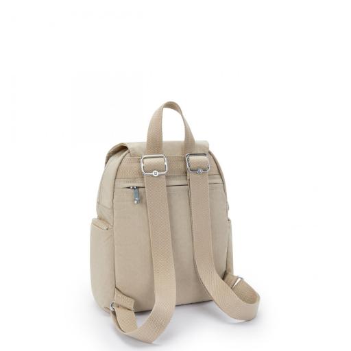 Mochila kipling city zip mini sign beige I4697 96A [1]