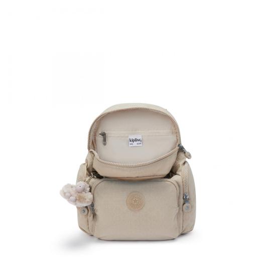 Mochila kipling city zip mini sign beige I4697 96A [2]