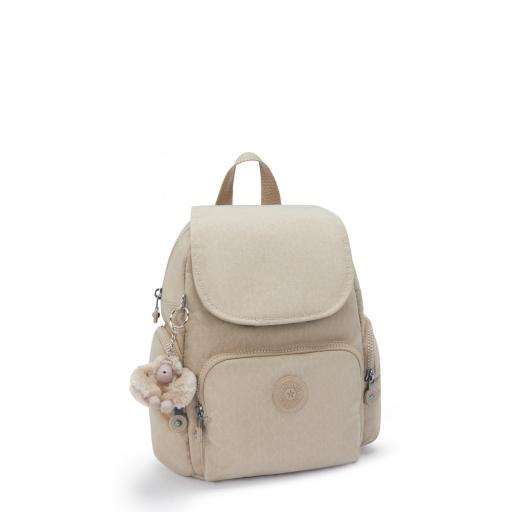 Mochila kipling city zip mini sign beige I4697 96A [3]