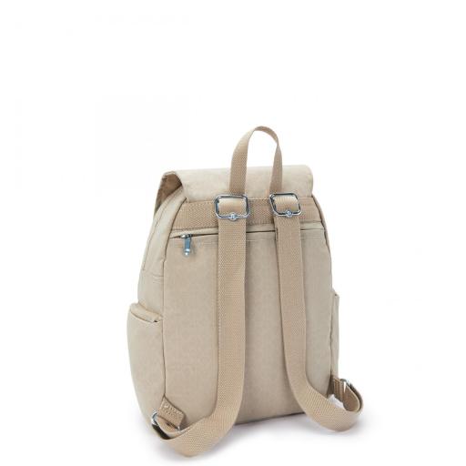 Mochila kipling city zip S sign beige emb I5634 96A [5]