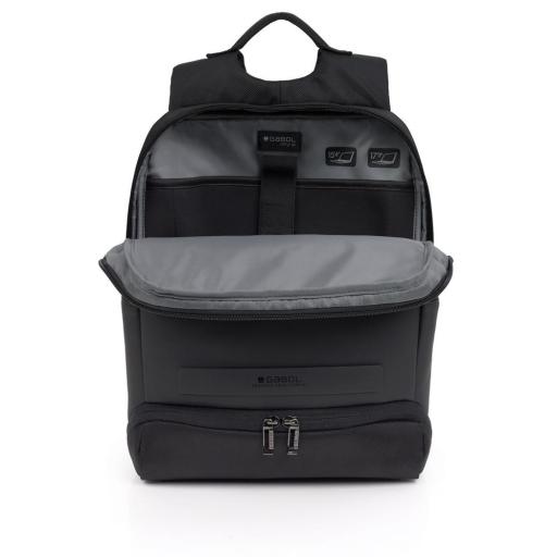 Mochila para portatil 17.3" gabol capital negro 413156 001 [1]