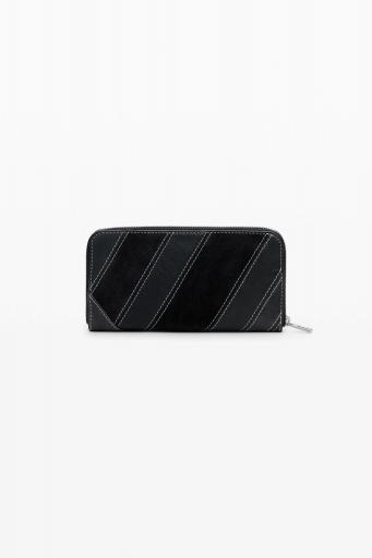Monedero desigual patch hebilla negro 25WAYP19 2 [2]