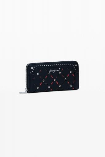 Monedero desigual patch tachuelas negro 25WAYP33 2 [1]