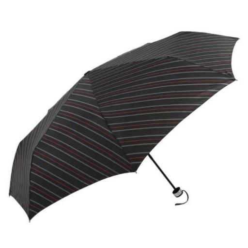 Paraguas vogue golf plegable manual 124 cm. negro rayas jpg