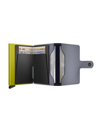 Tarjetero miniwallet secrid matte grey lime 00911 [2]