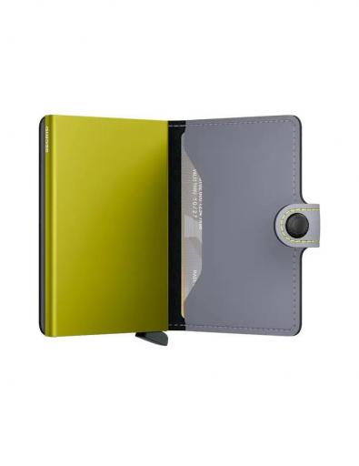 Tarjetero miniwallet secrid matte grey lime 00911 [3]