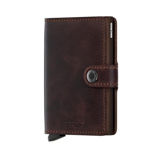 Tarjetero miniwallet secrid vintage rfid chocolate 81269