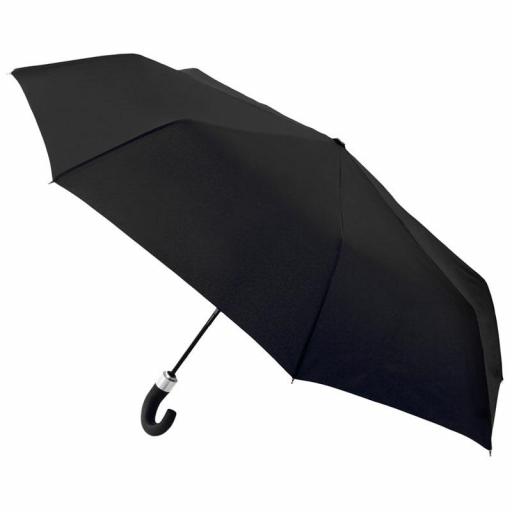 Paraguas auto plegable VOGUE caballero negro liso 792