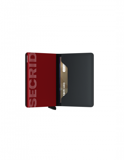 Tarjetero rfid secrid slimwallet matte black & red 87254 [3]