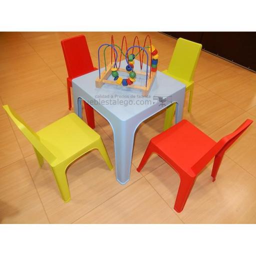 Conjunto de mesa con sillas infantiles gr-silla julieta